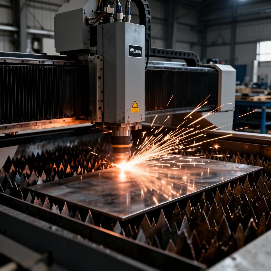 مكينة CNC ليزر صناعية في الماس الخرج
